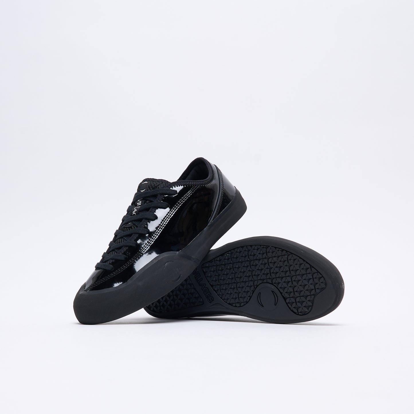 Village PM - 1.30 PM Synthetic Leather (Gloss Black/Natural Black)