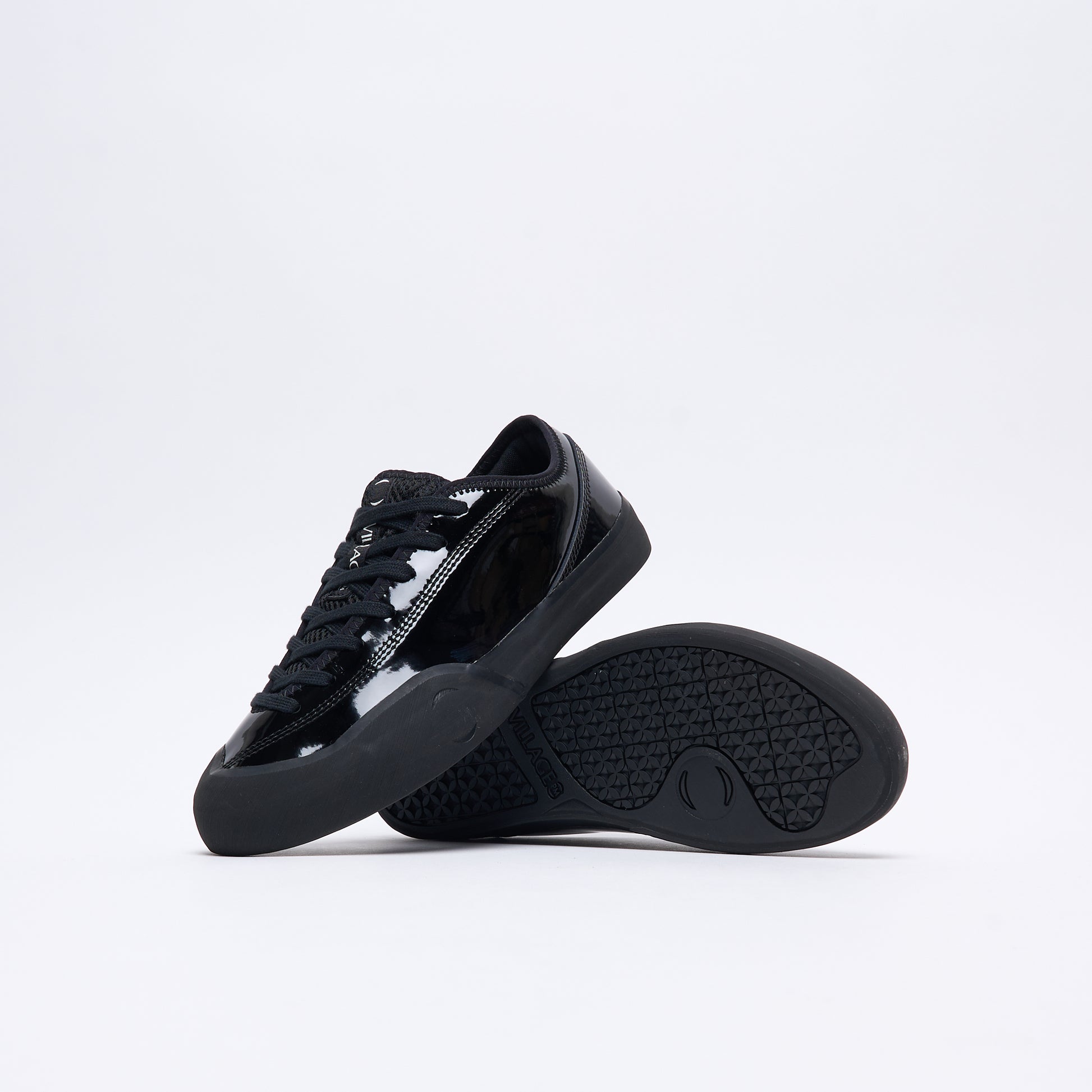 Village PM - 1.30 PM Synthetic Leather (Gloss Black/Natural Black)