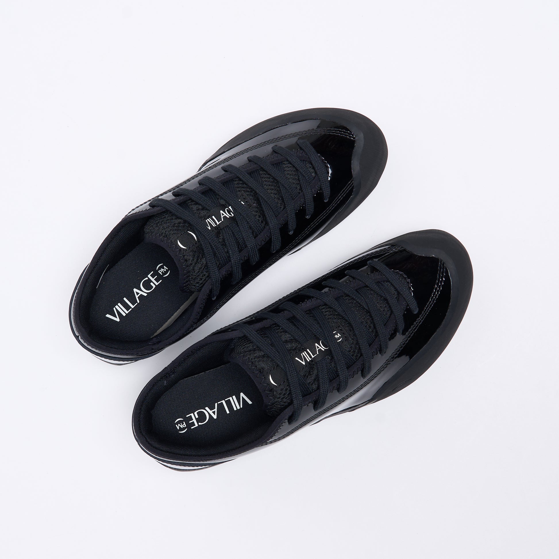 Village PM - 1.30 PM Synthetic Leather (Gloss Black/Natural Black)