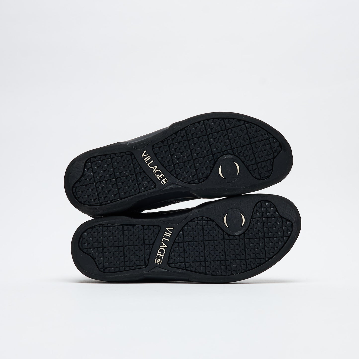 Village PM - 1PM Mid Leather Suede / Canvas (Black/Natural Black)