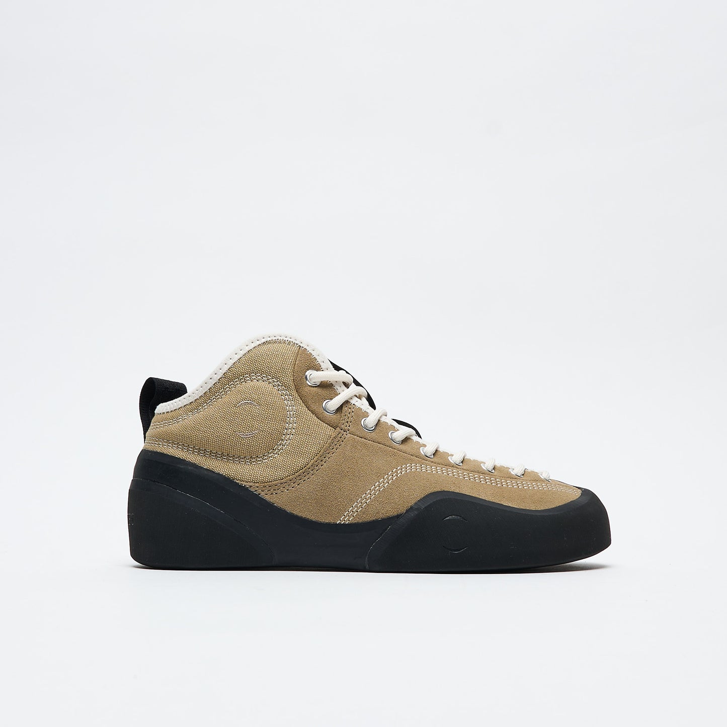 Village PM - 1PM Mid Leather Suede / Canvas (Sand/Natural Black)