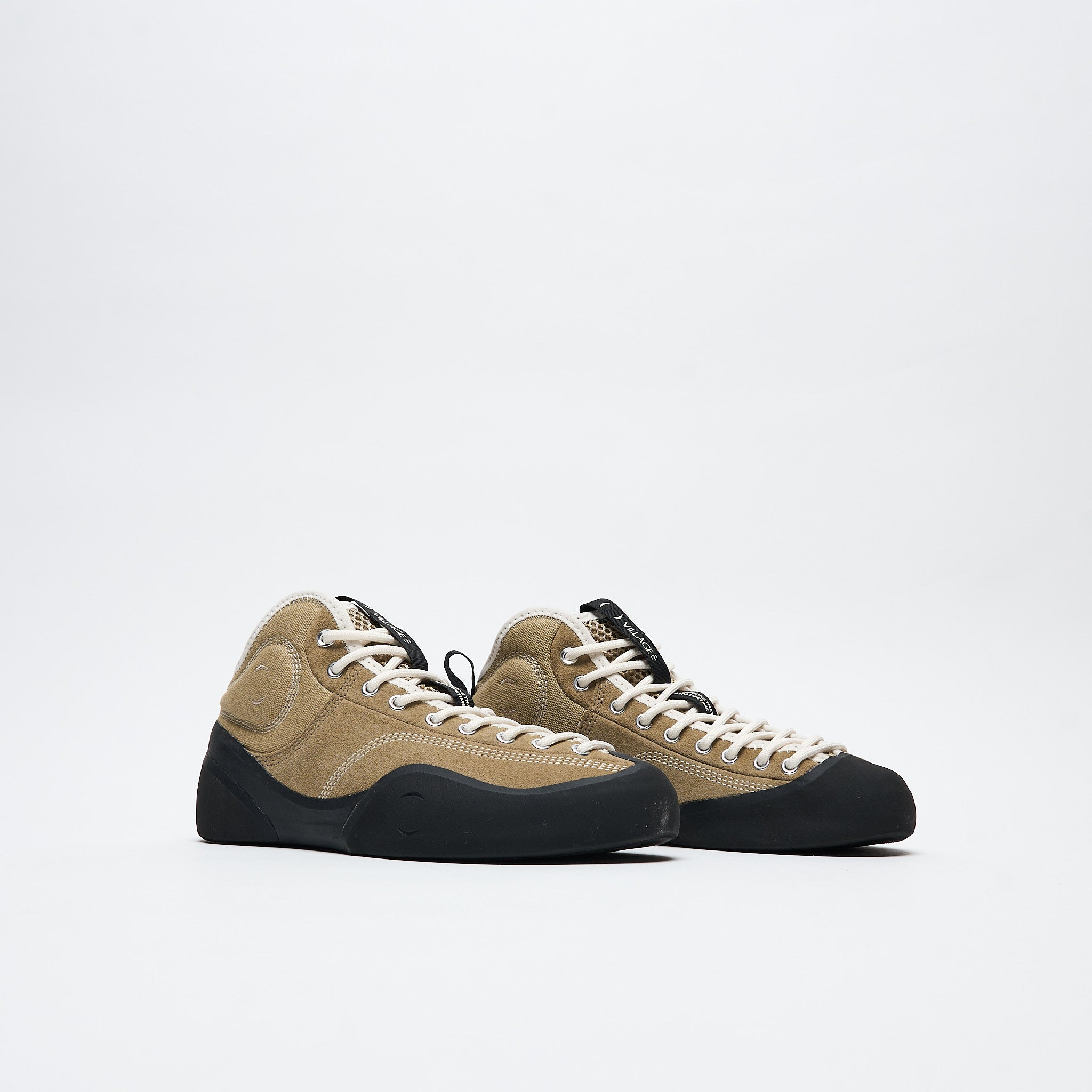 Village PM - 1PM Mid Leather Suede / Canvas (Sand/Natural Black