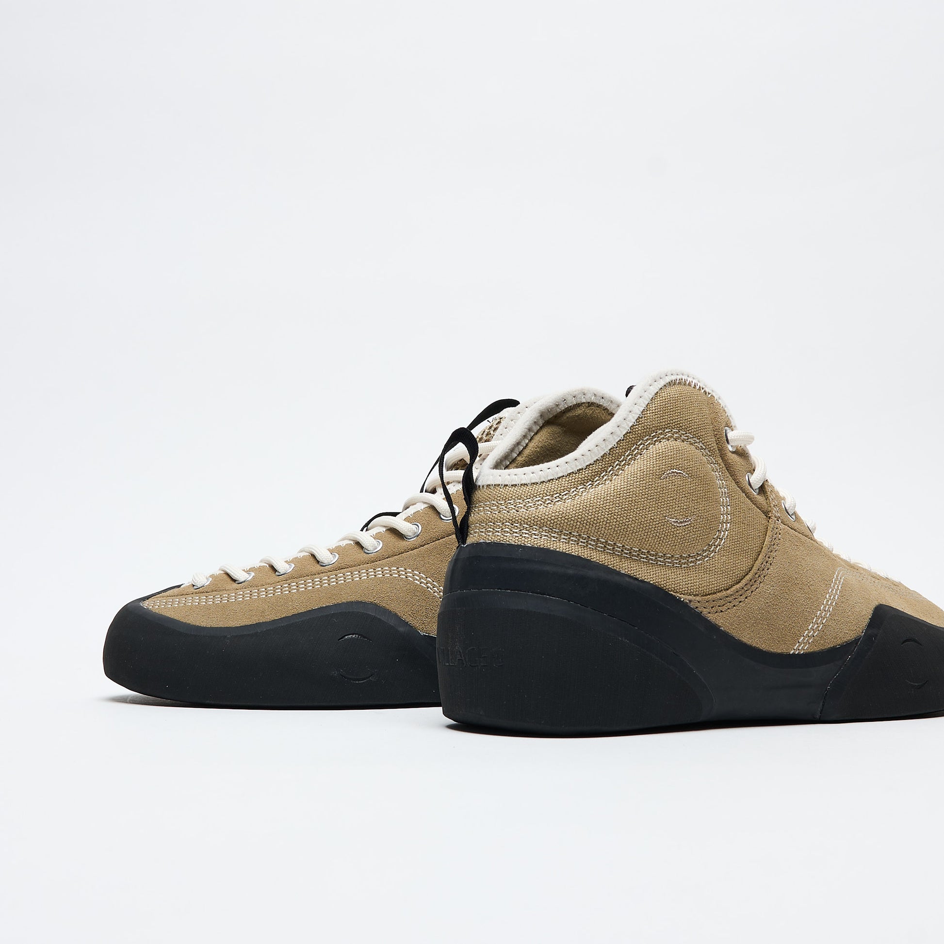 Village PM - 1PM Mid Leather Suede / Canvas (Sand/Natural Black)