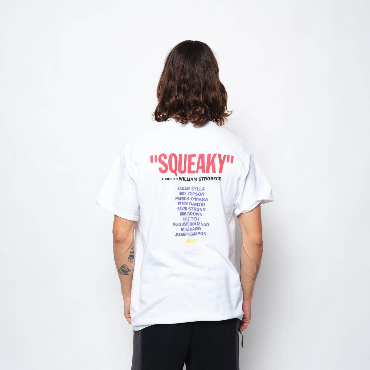 Violet Skateboards - Squeaky Tee White