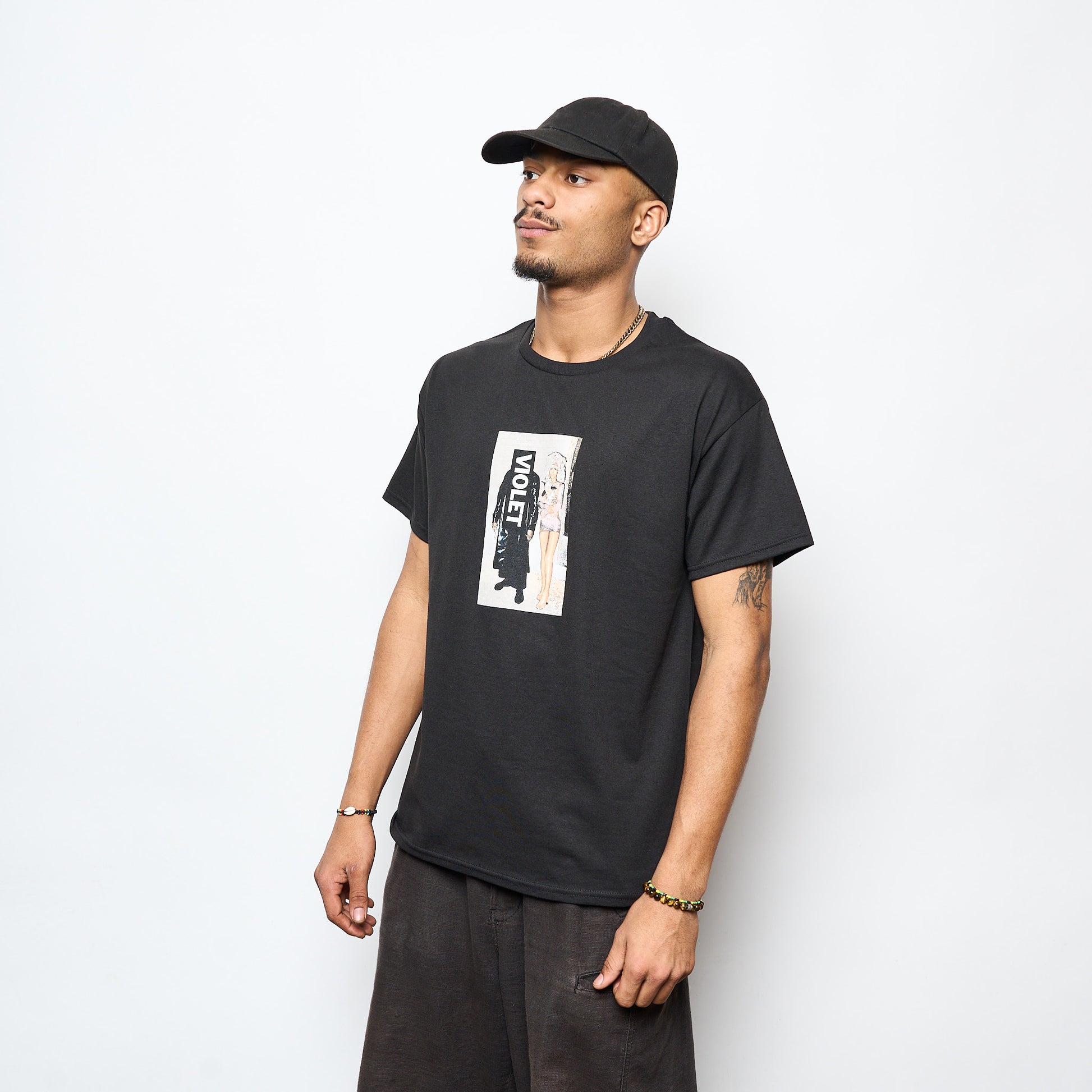 Violet Skateboards - It's a girls World Tee (Black)