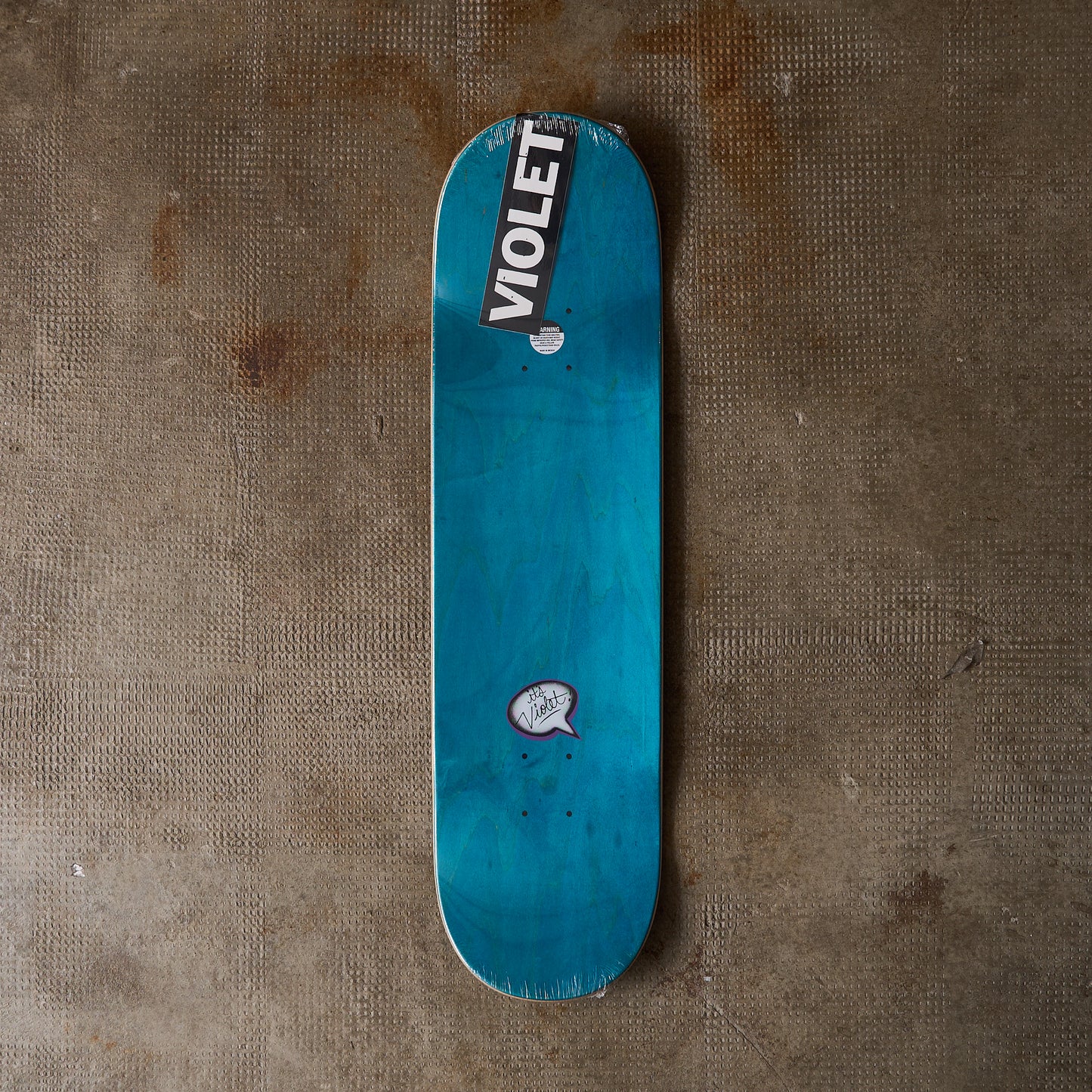Violet Skateboards - Peace Deck All Black 8.5