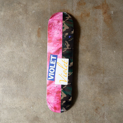 Violet Skateboards - Pink Fur and Camo Deck