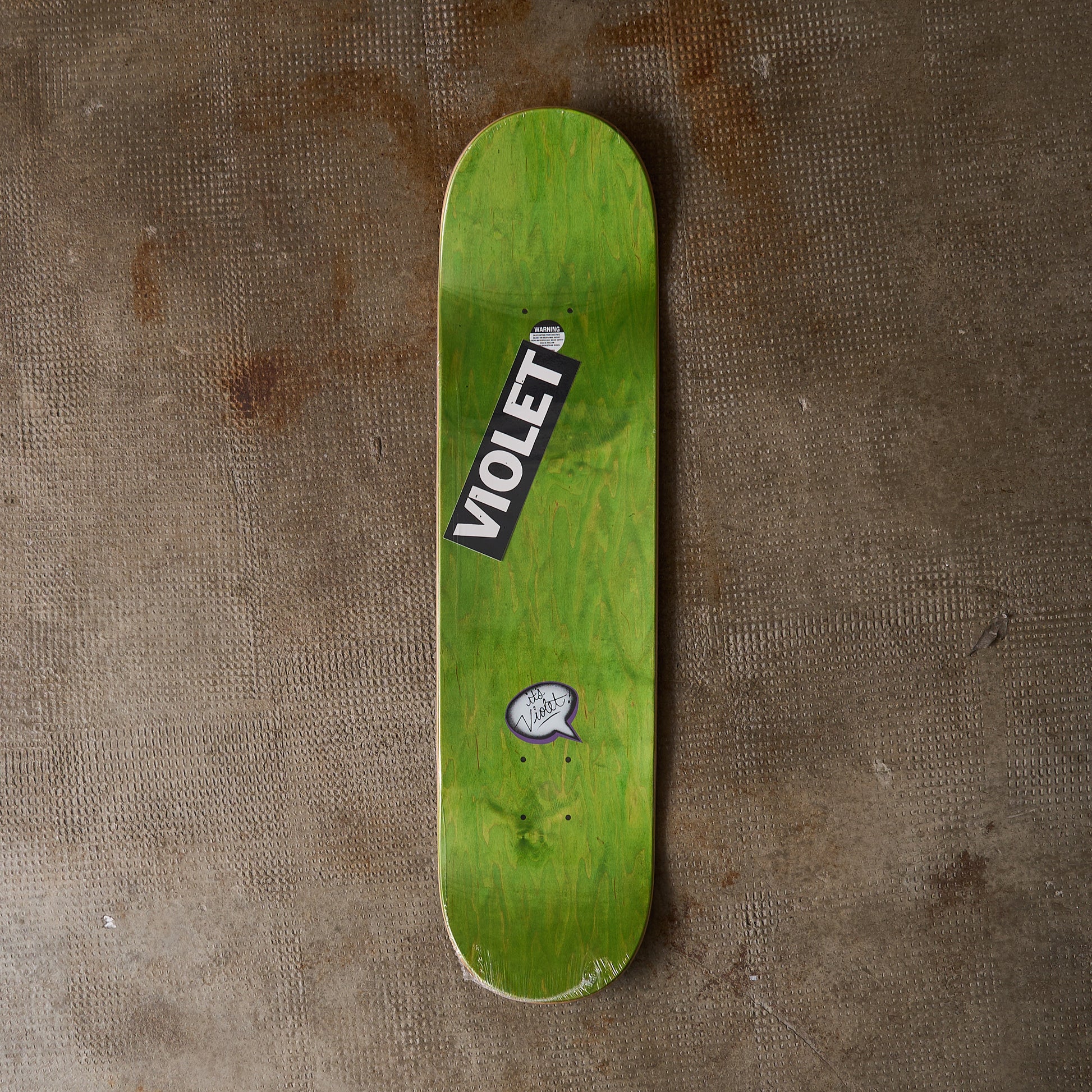 Violet Skateboards - Stamp Deck Black 8