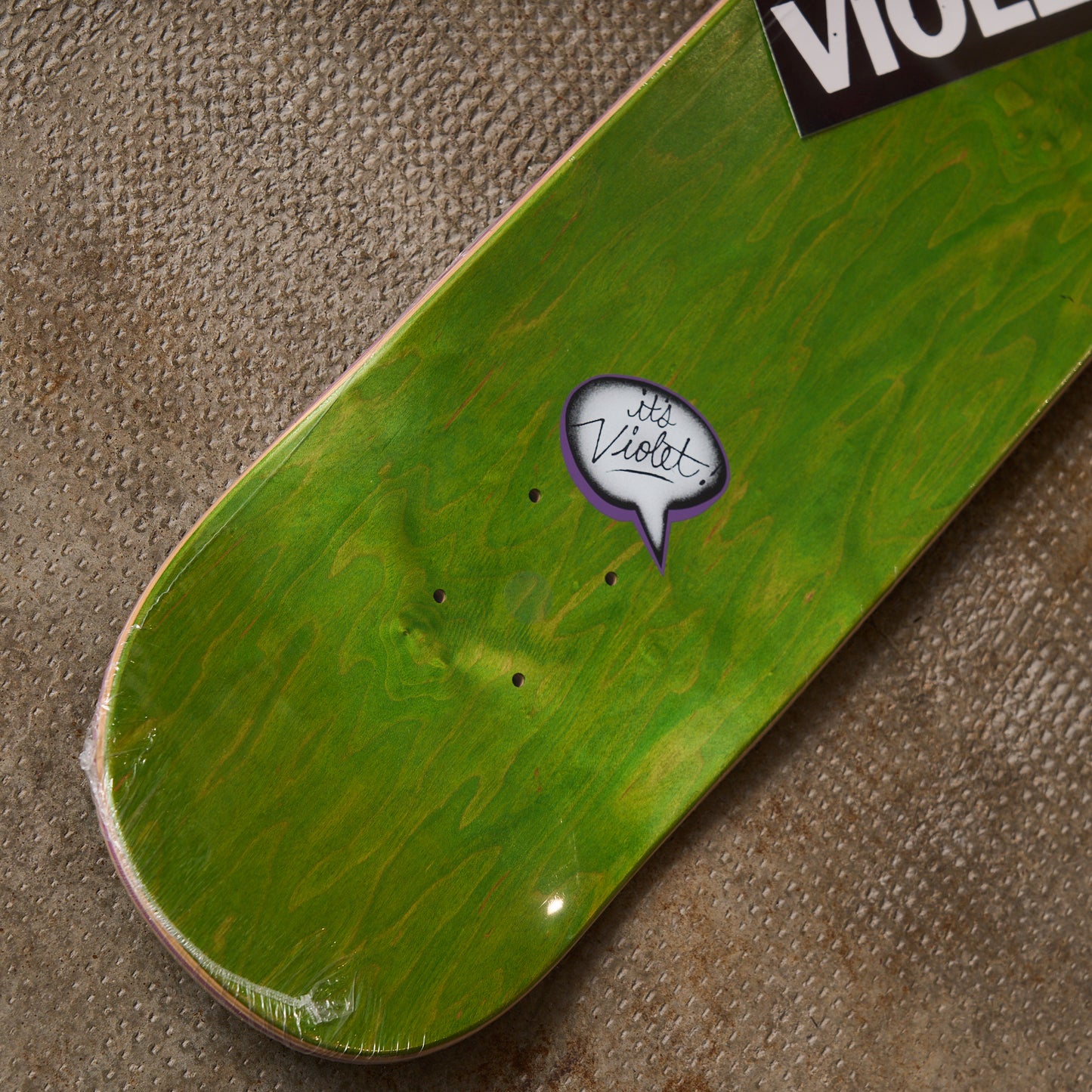 Violet Skateboards - Stamp Deck Black 8