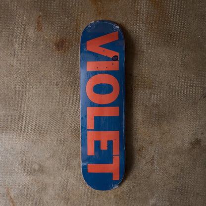 Violet Skateboards - Stamp Deck Navy 8.28