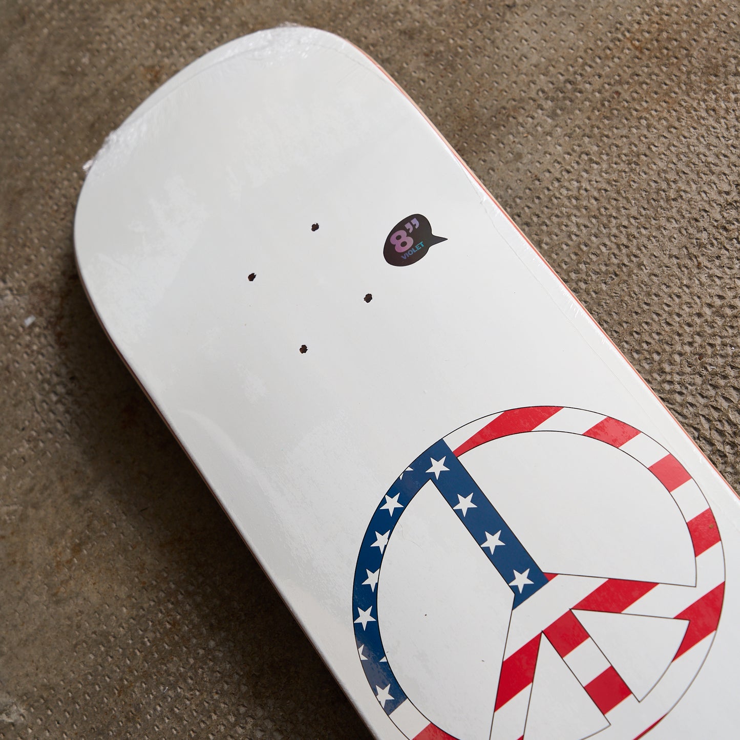 Violet Skateboards - US Peace Deck White 8