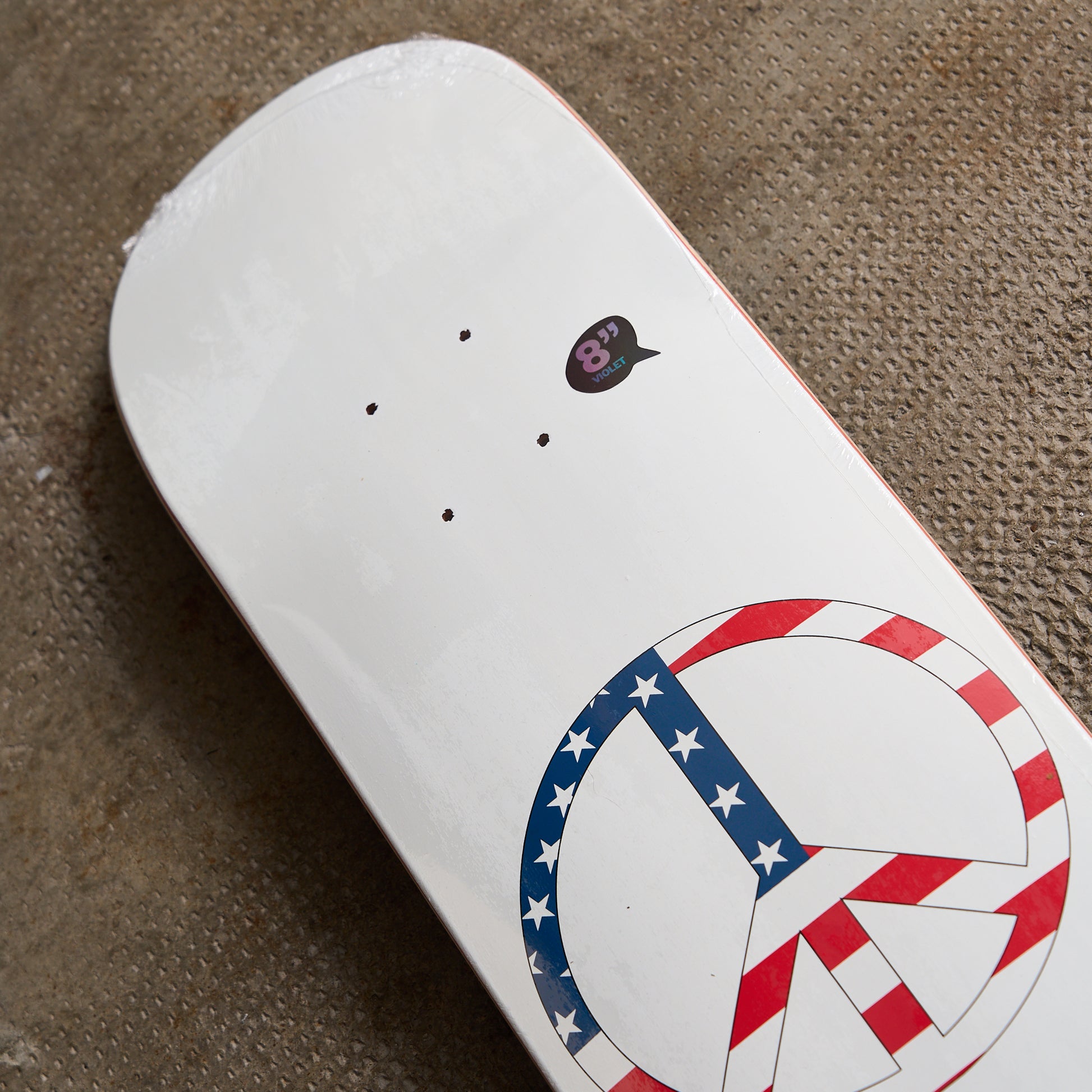 Violet Skateboards - US Peace Deck White 8