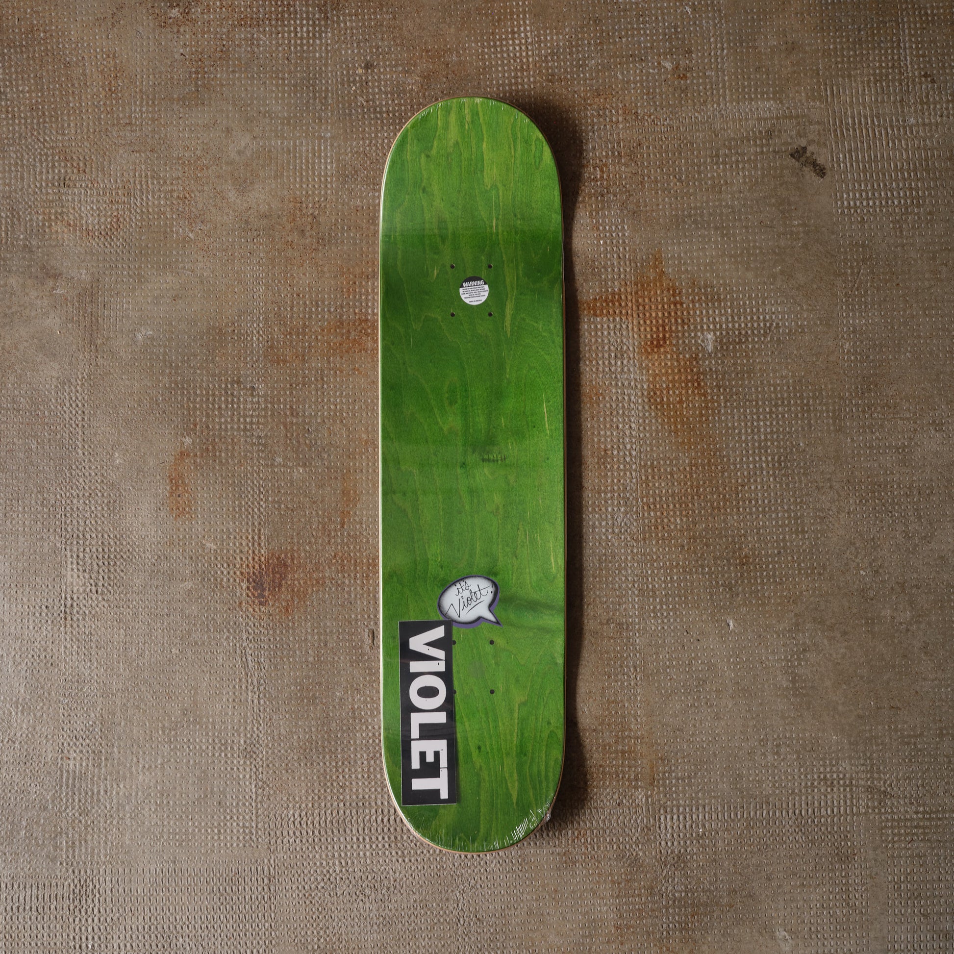 Violet Skateboards Split Peace Deck Natural/blue 8