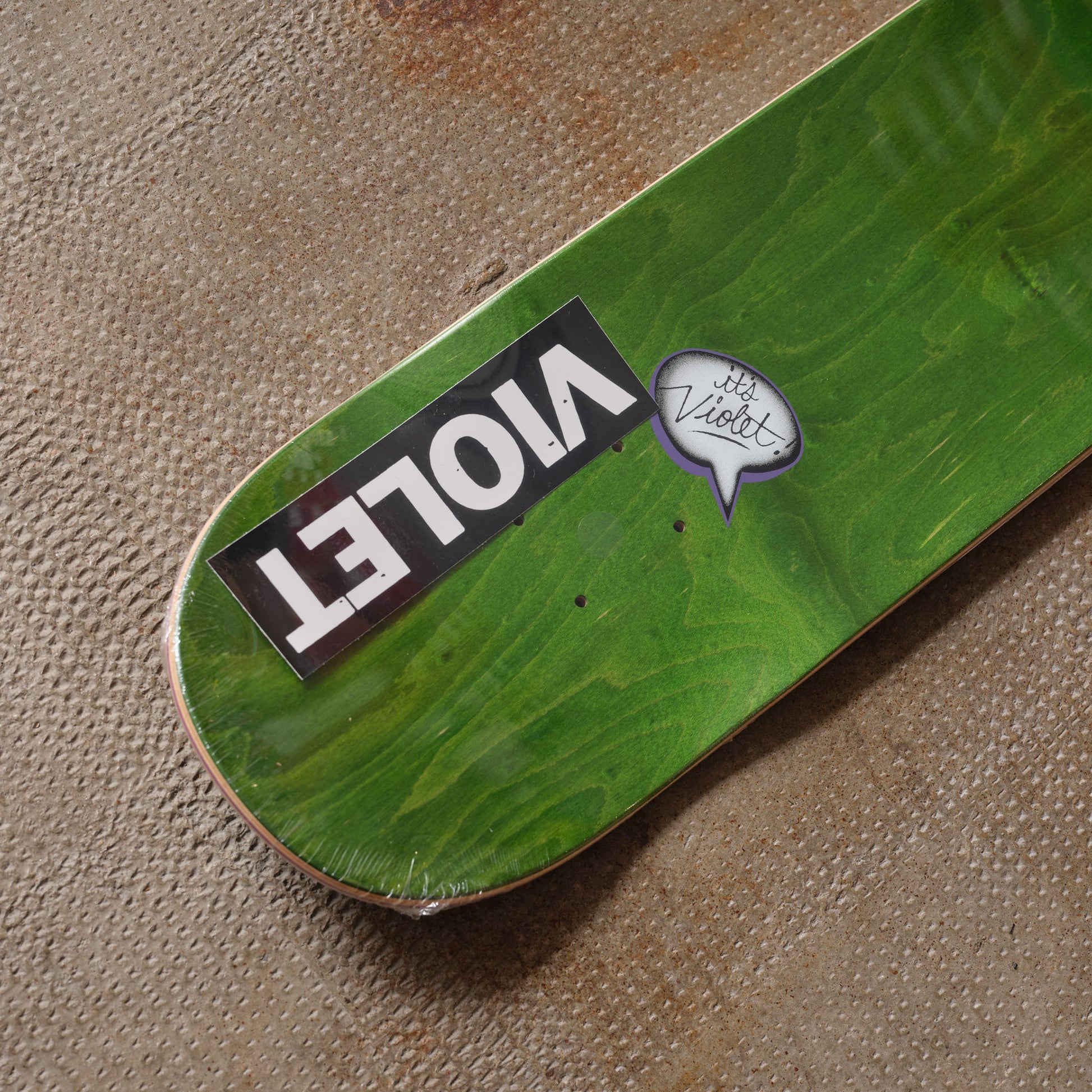 Violet Skateboards Split Peace Deck Natural/blue 8