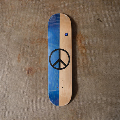 Violet Skateboards Split Peace Deck Natural/blue 8