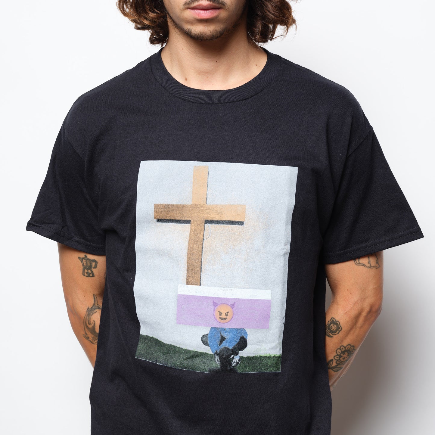 Violet Skateboards Team Cross Tee Black