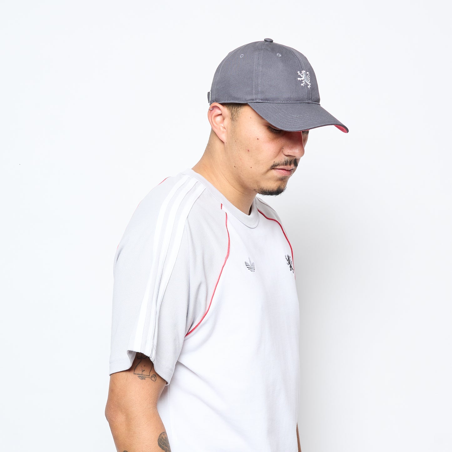 Wallstreet Skateshop x ADIDAS Skateboarding - Football Jersey (White/Light Solid Grey/Active Pink)