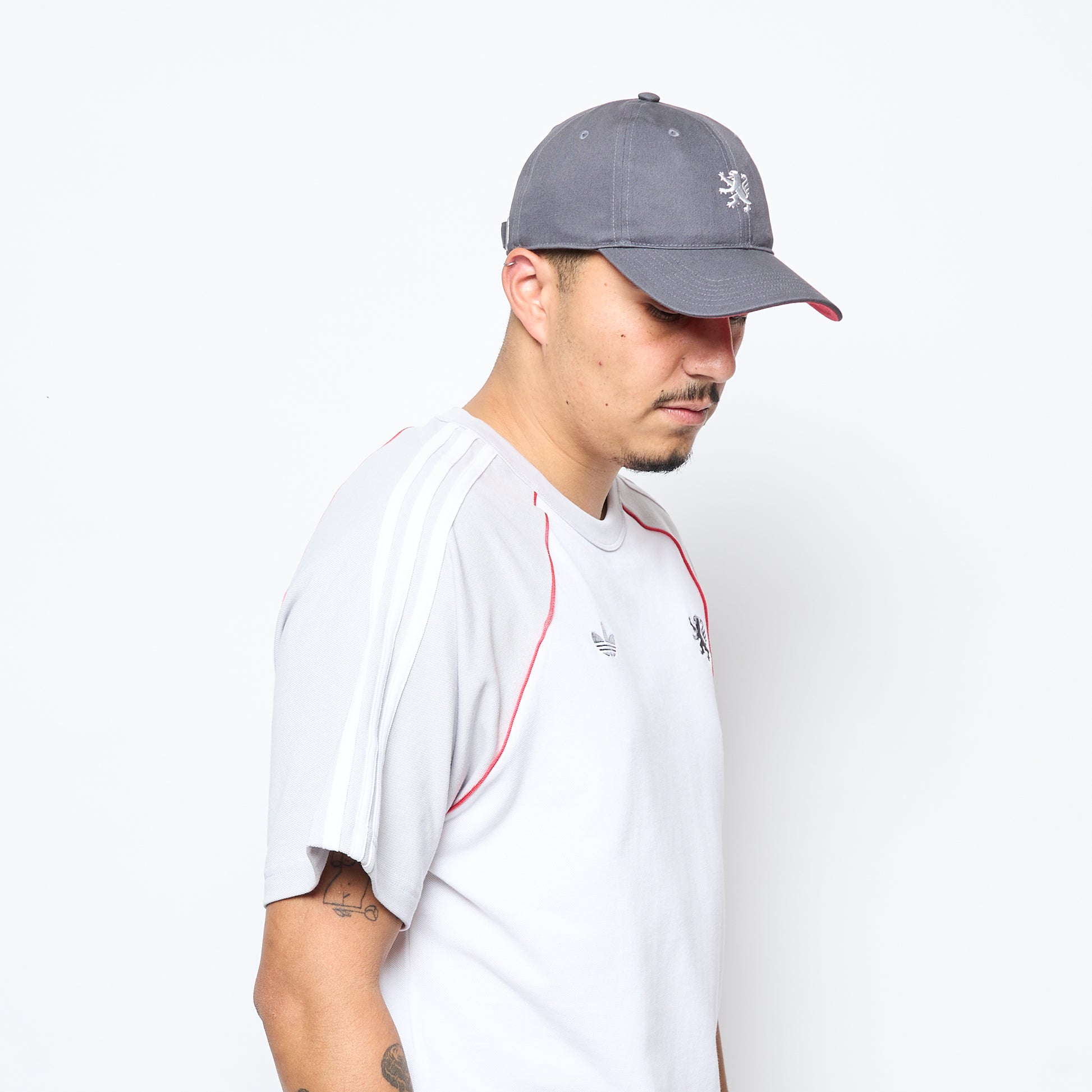 Wallstreet Skateshop x ADIDAS Skateboarding - Football Jersey (White/Light Solid Grey/Active Pink)