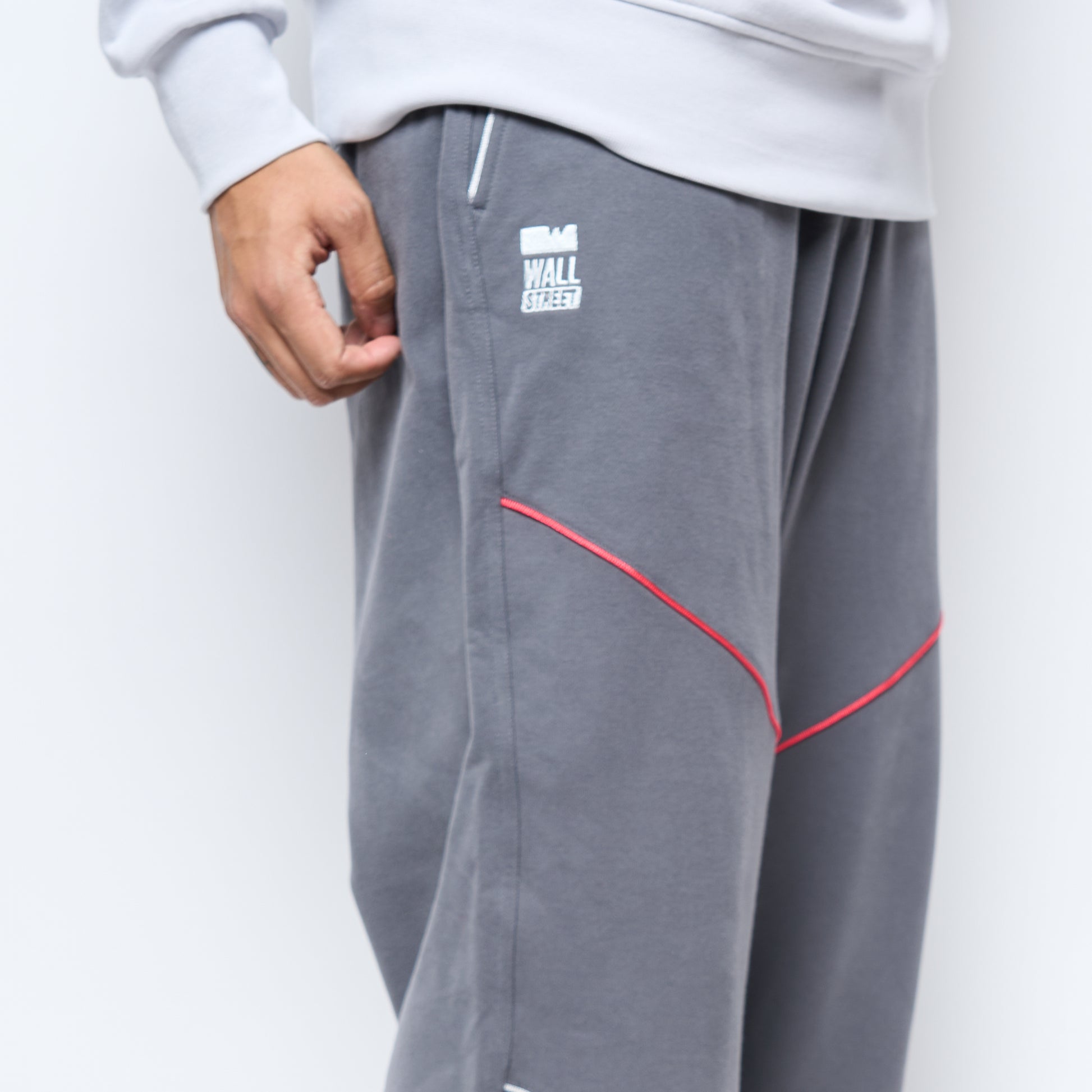 Wallstreet Skateshop x ADIDAS Skateboarding - WS OL Sweatpant (Light Solid Grey)