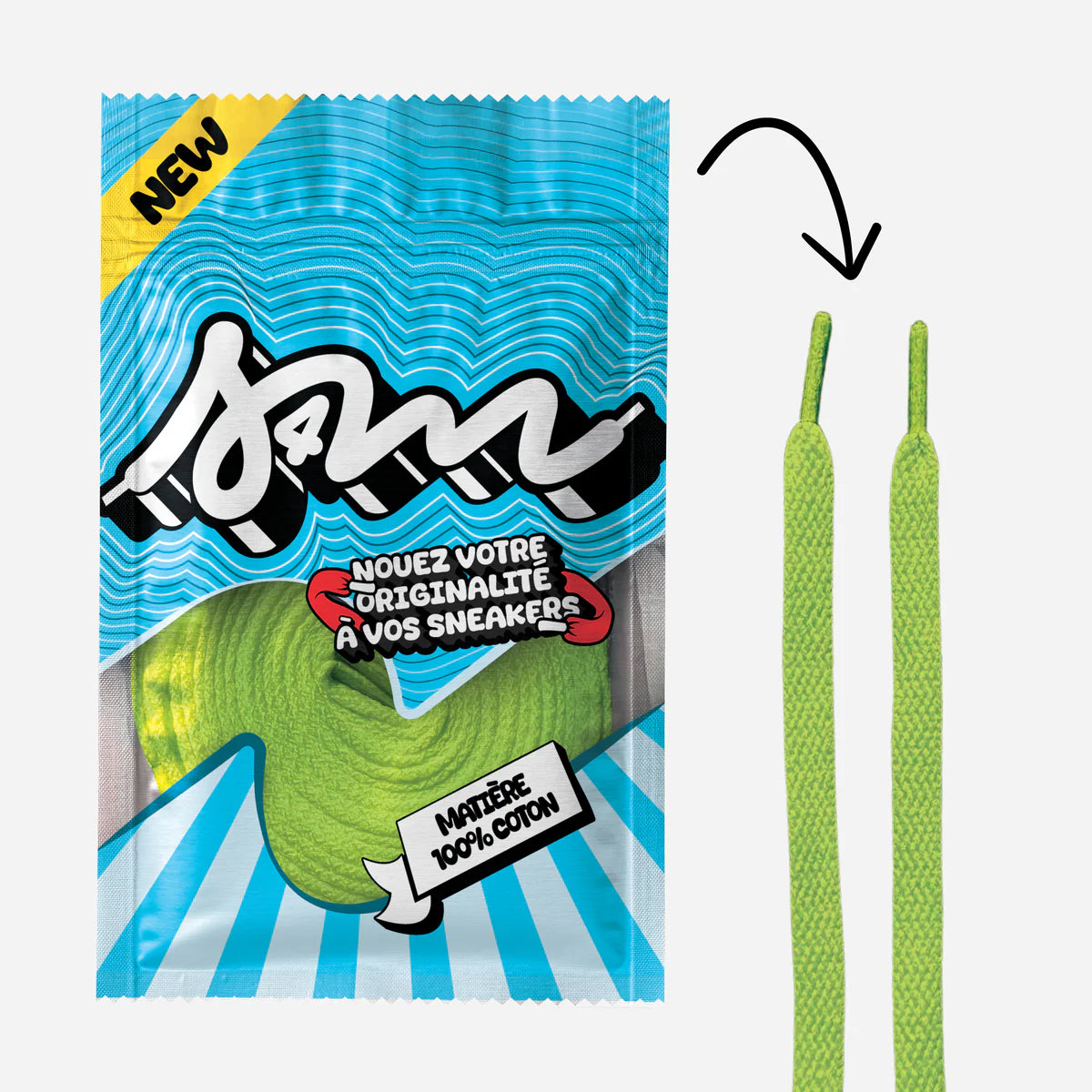 Laces - Sell 4 Me - Classic Uni Lace (Apple Green)