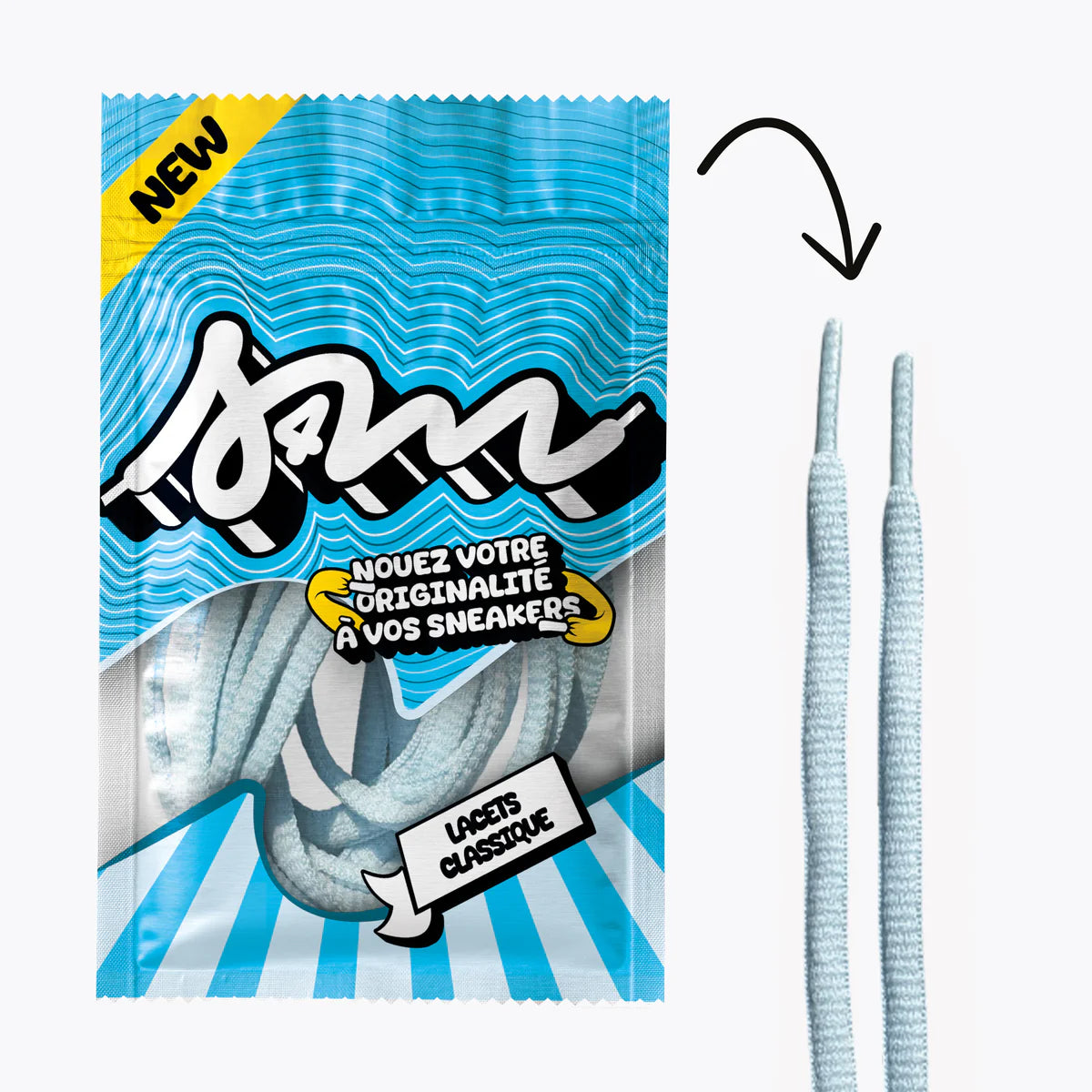 Laces - Sell 4 Me - Classic Round Lace (Sky Blue)