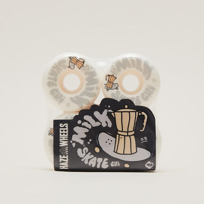 Haze Wheels x Milk Skate Café Wheels "Death before decaf"