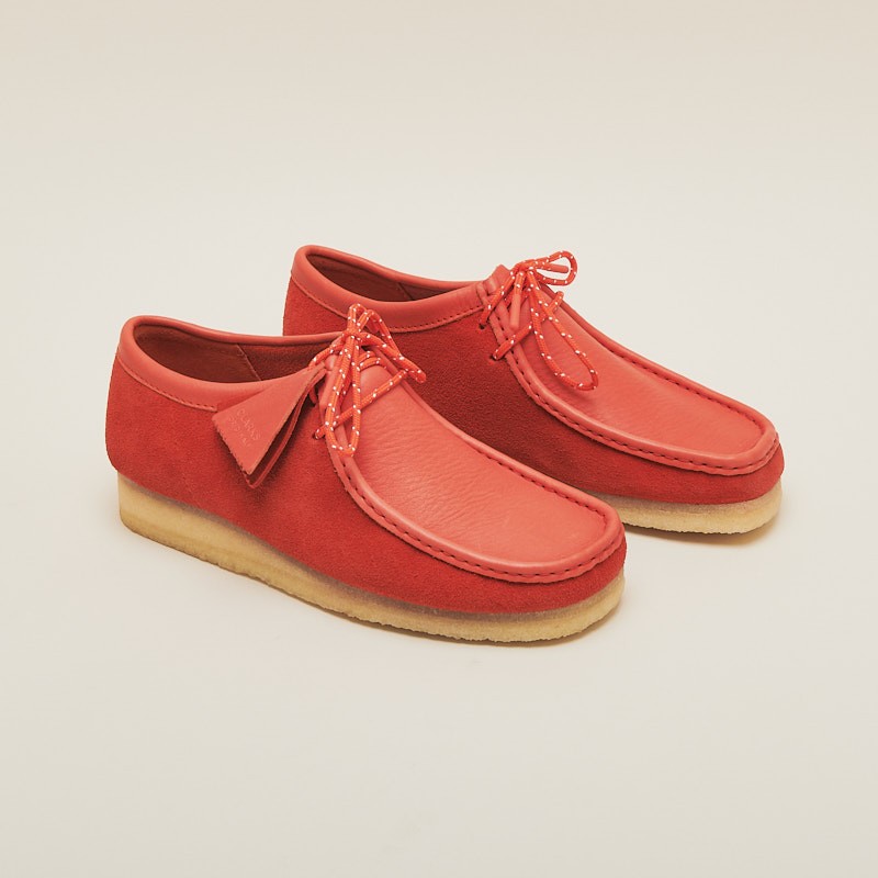 CLARKS ORIGINALS WALLABEE RED COMBI SUEDE (26151267)