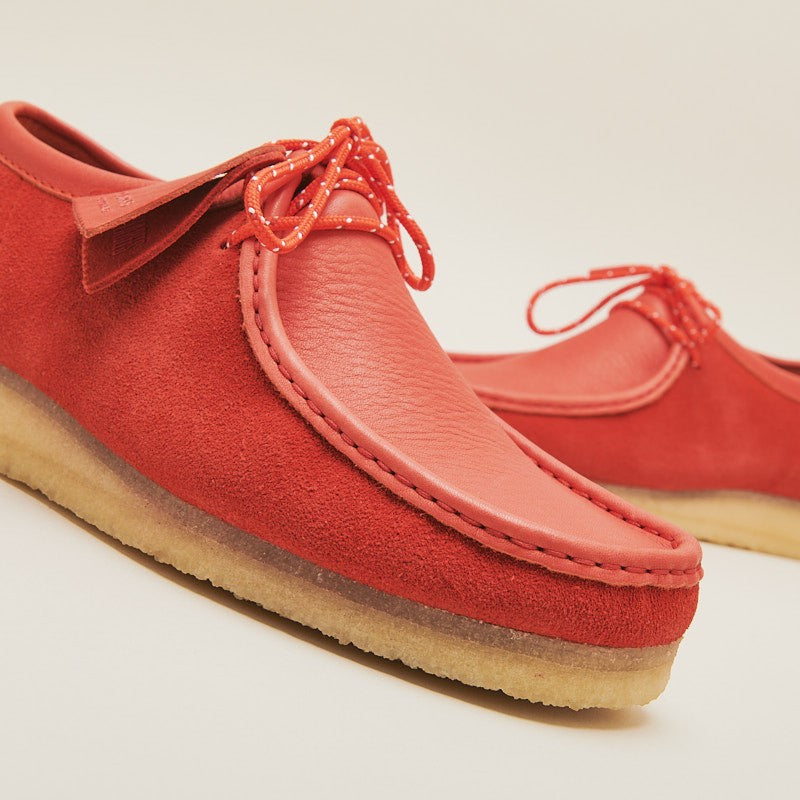 CLARKS ORIGINALS WALLABEE RED COMBI SUEDE (26151267)