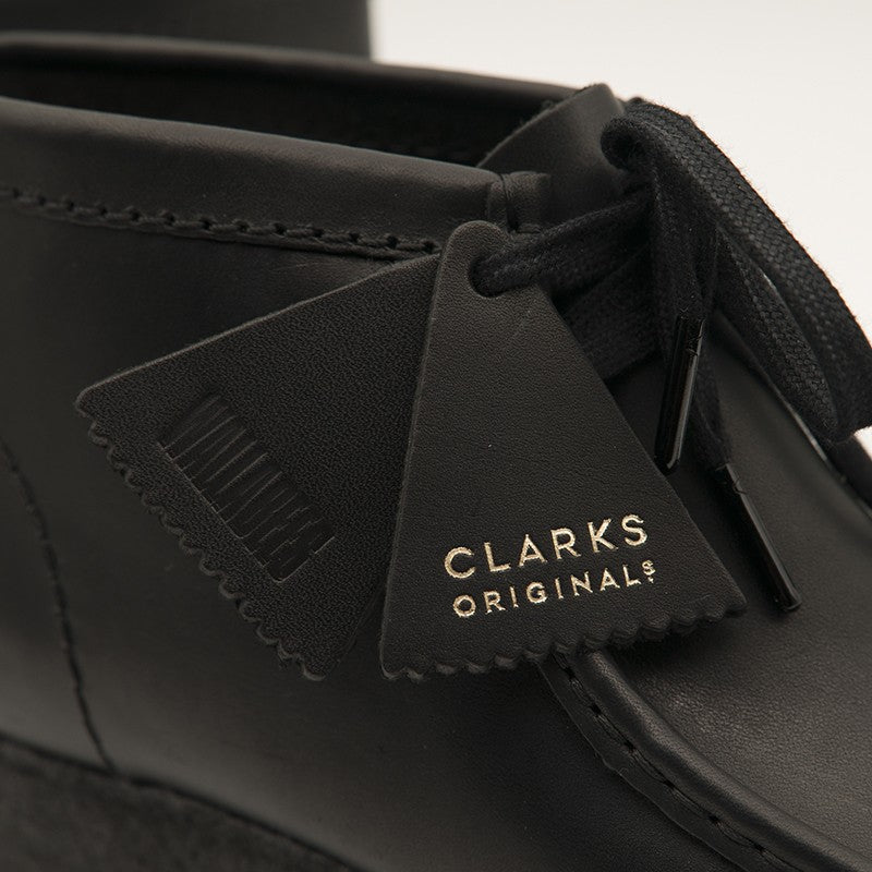 CLARKS ORIGINALS WALLABEE BOOT LEATHER (BLACK) (26155512)