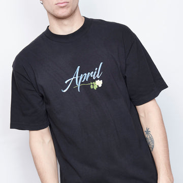 April Skateboards - Liquid Rose Tee (Black)