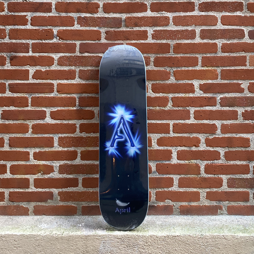 April Skateboards OG Logo - Black/Blue