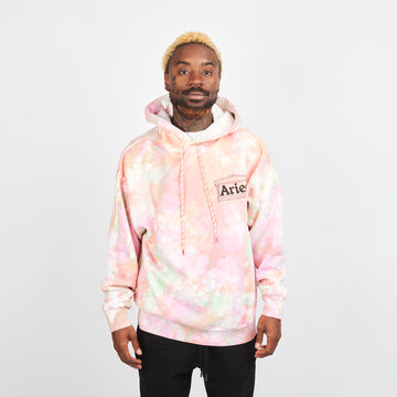 Aries Tie Dye Hood Temple Multi