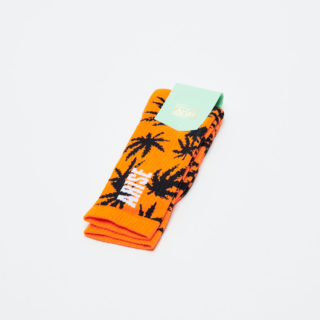 Aries Weed Socks - Orange
