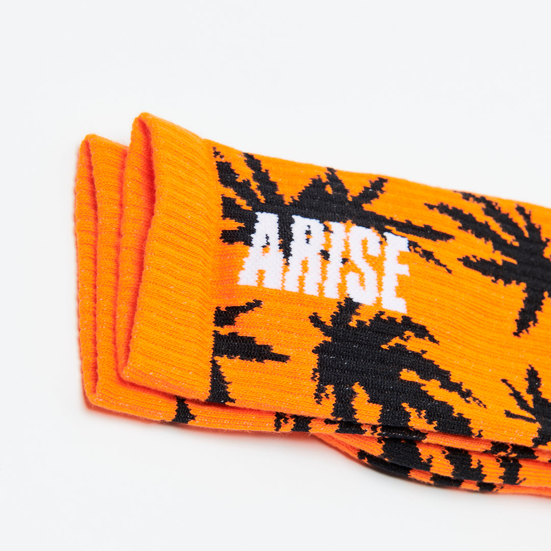 Aries Weed Socks - Orange