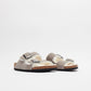 Birkenstock Arizona Shearling Suede Leather Stone Coin