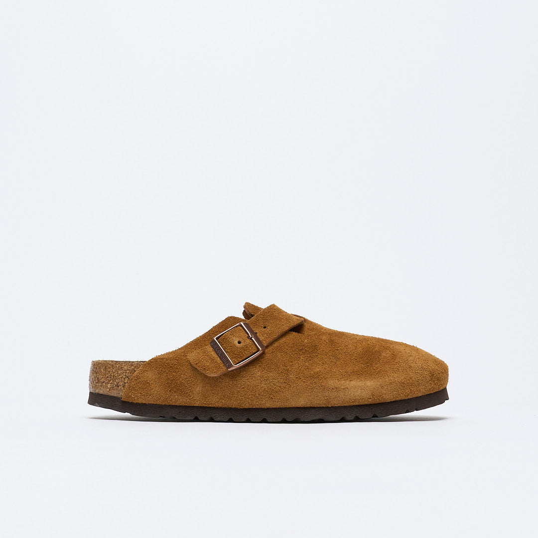 Birkenstock - Men Boston  Suede SFB VL (Mink)