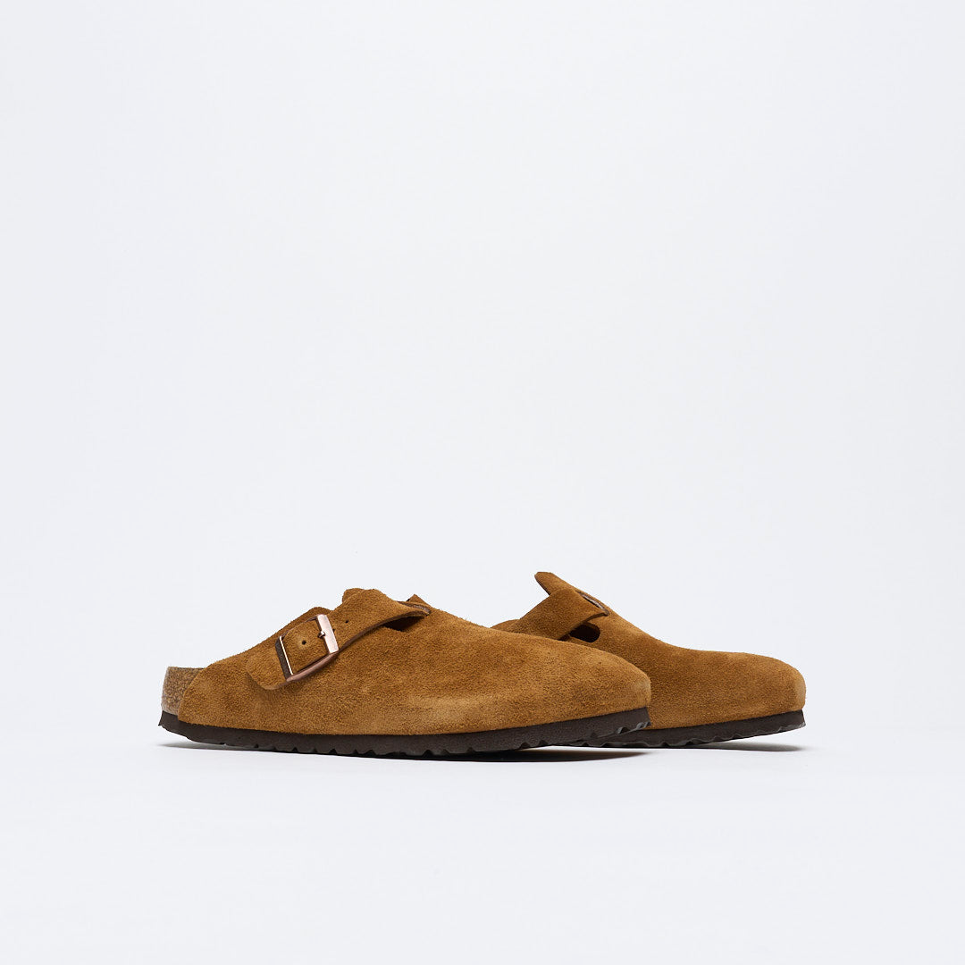 Birkenstock - Men Boston  Suede SFB VL (Mink)