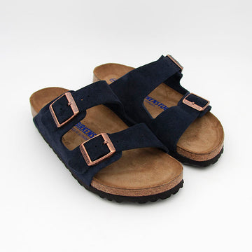 Birkenstock Sandales Arizona SFB Suede Leather Navy Women