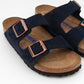 Birkenstock Sandales Arizona SFB Suede Leather Navy Women