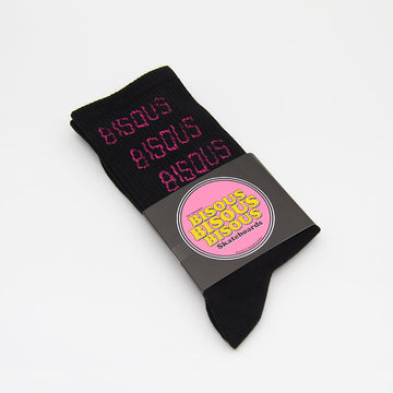 Bisous Skateboards Bisous X3 Socks  Black/Pink