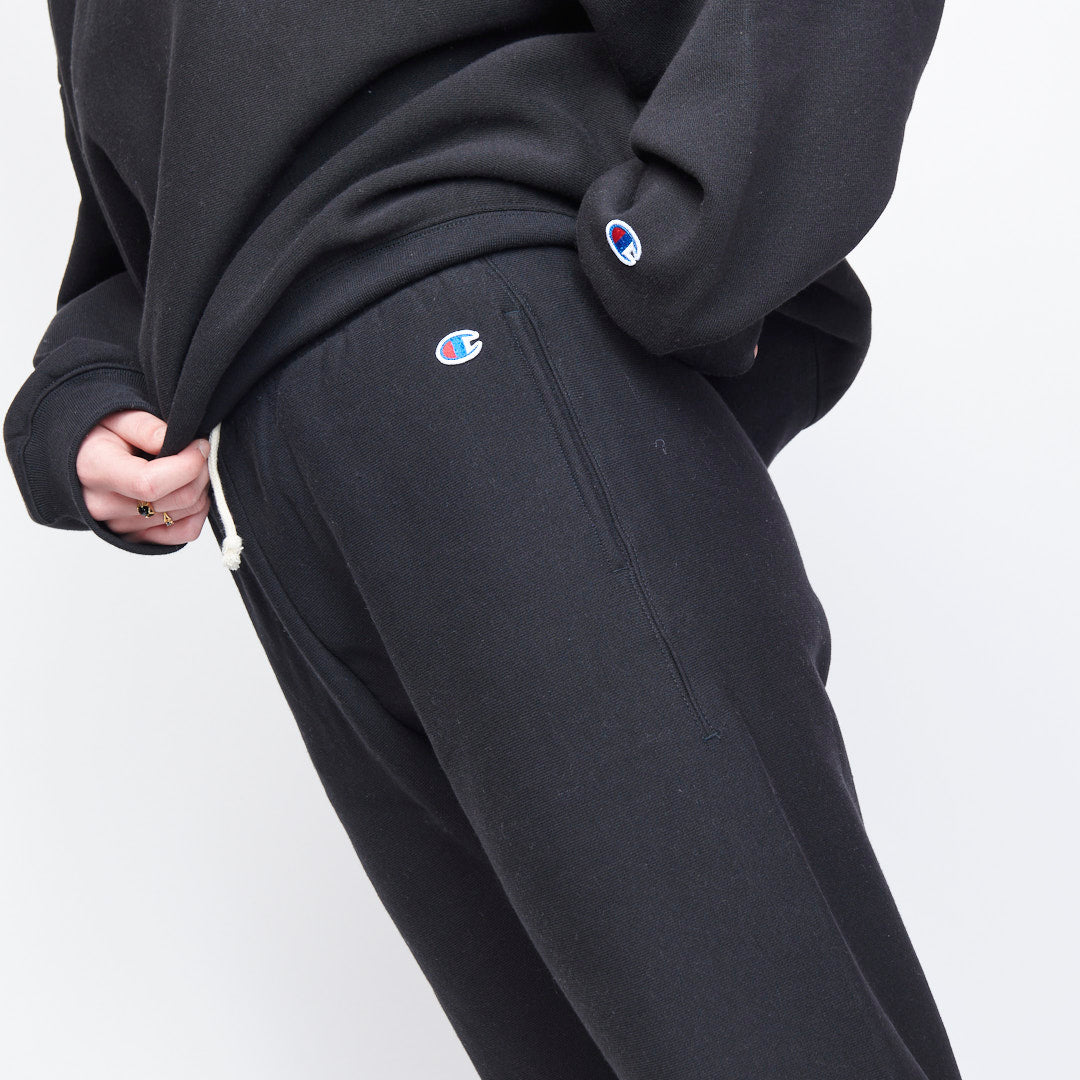 Champion - Reverse Weave Elastic Cuff Pants (Black)