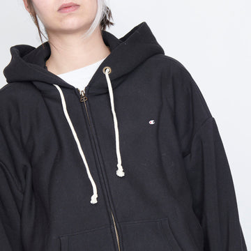 Champion - Reverse Weave Hooded Full Zip Sweatshirt (Black)