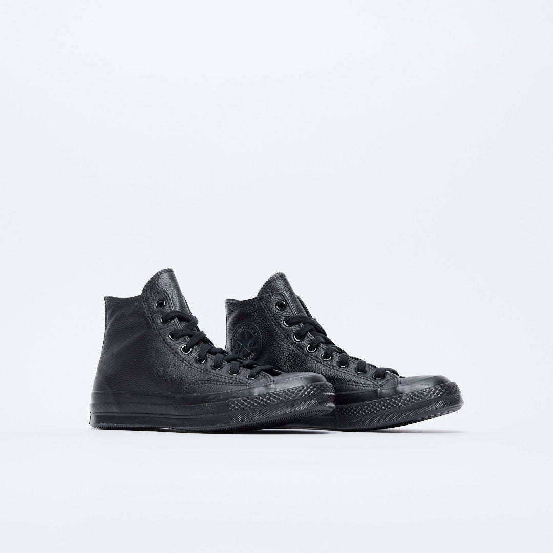Converse - Chuck 70 Hi Premium Leather (Black/Black/Black)