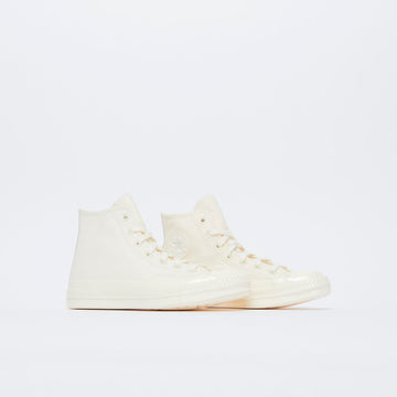 Converse - Chuck 70 Hi Premium Leather (Egret/Egret/Egret)