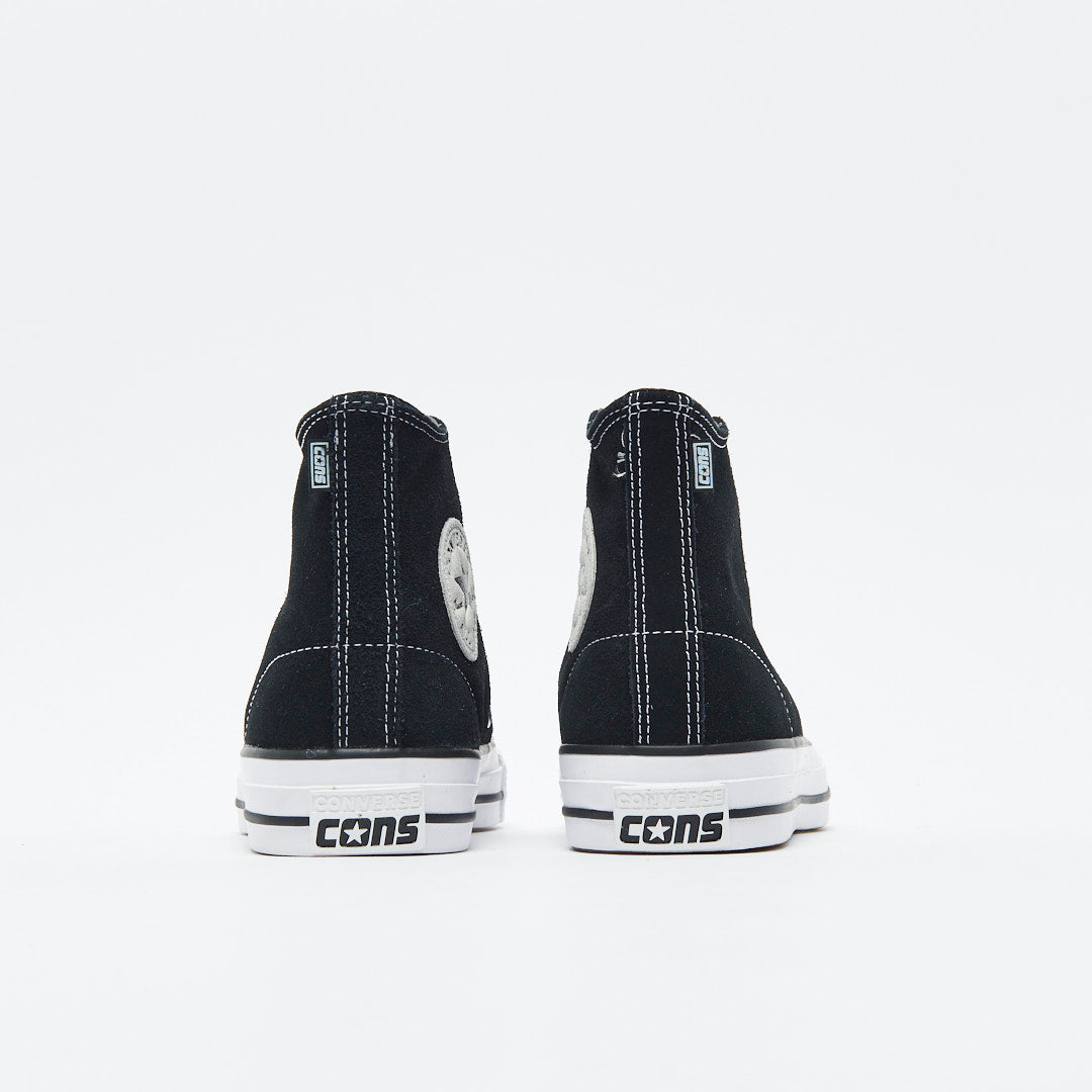 Converse Cons - CTAS Pro Hi Suede (Black/Black/White) 159573C
