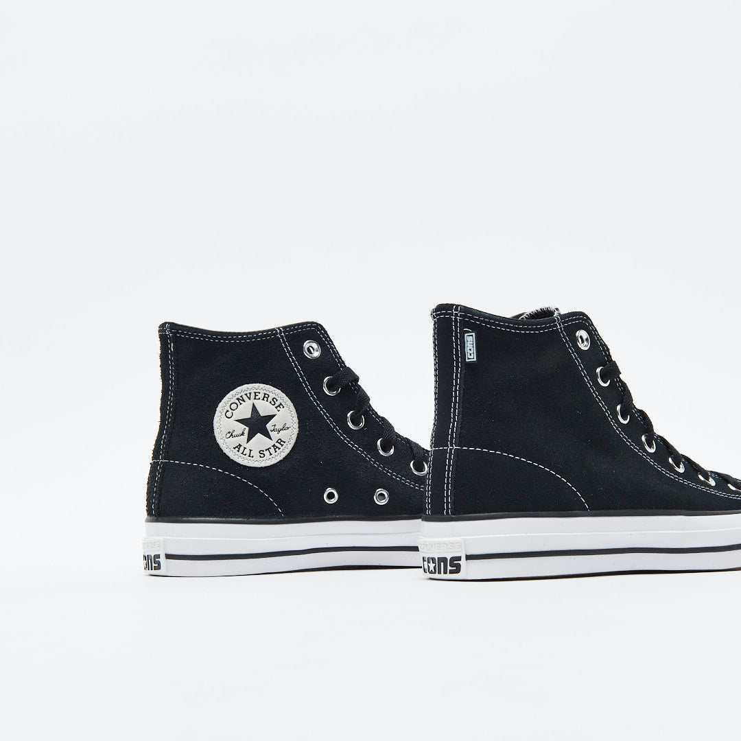 Converse Cons - CTAS Pro Hi Suede (Black/Black/White) 159573C