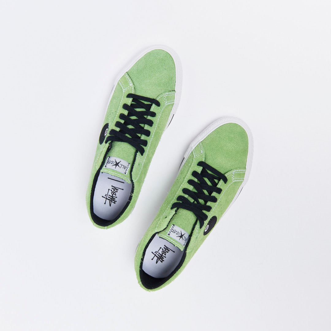 Converse x Stussy - One Star Pro OX "8-Ball" (Green Flash / White / Black)