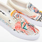 DC Shoes Basquiat x Manual Slip On - White/Graffiti Print