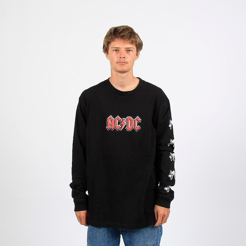 DC Shoes x ACDC About to Rock LS Tee Black