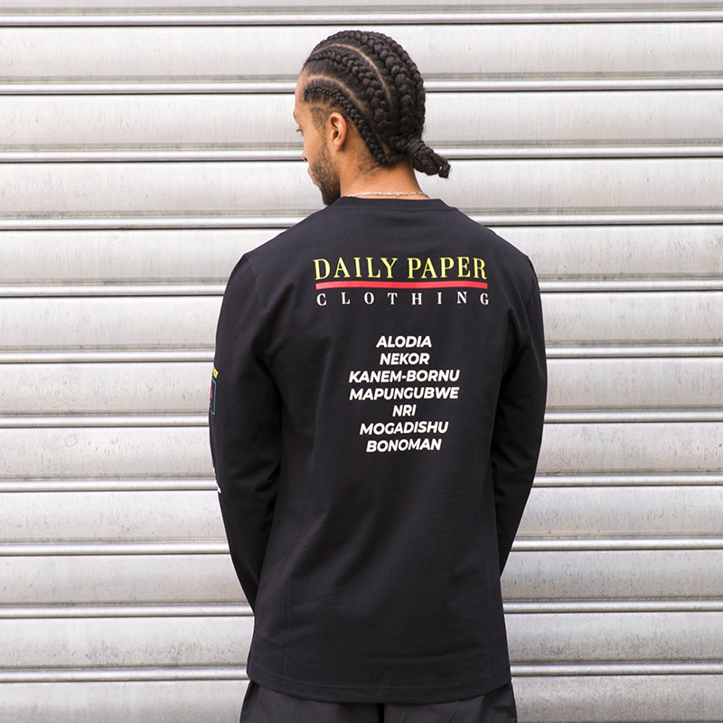 DAILY PAPER JEFF LS TEE (BLACK) (2021023)